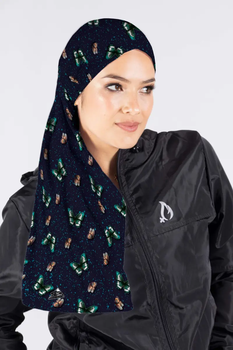 CUELLO LARGO GRAFICOS MARIPOSA ESMERALDA