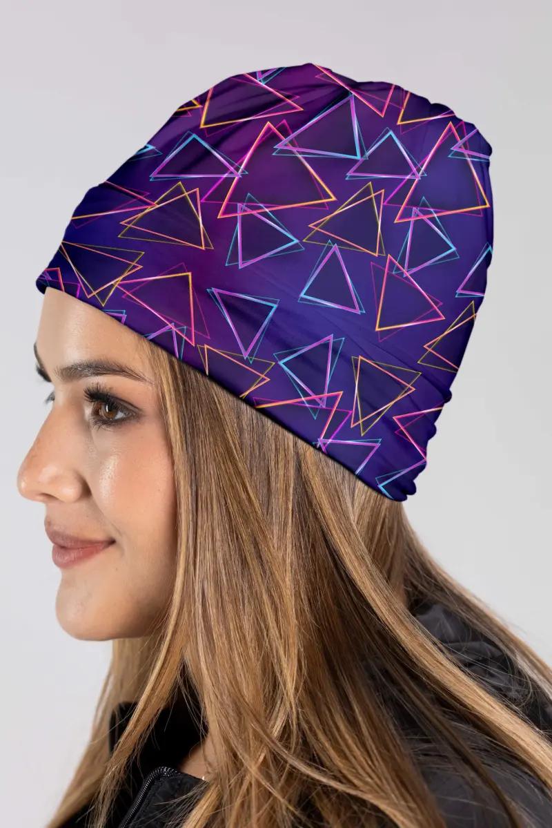 Cuello Extralargo Gráfico neon geometric