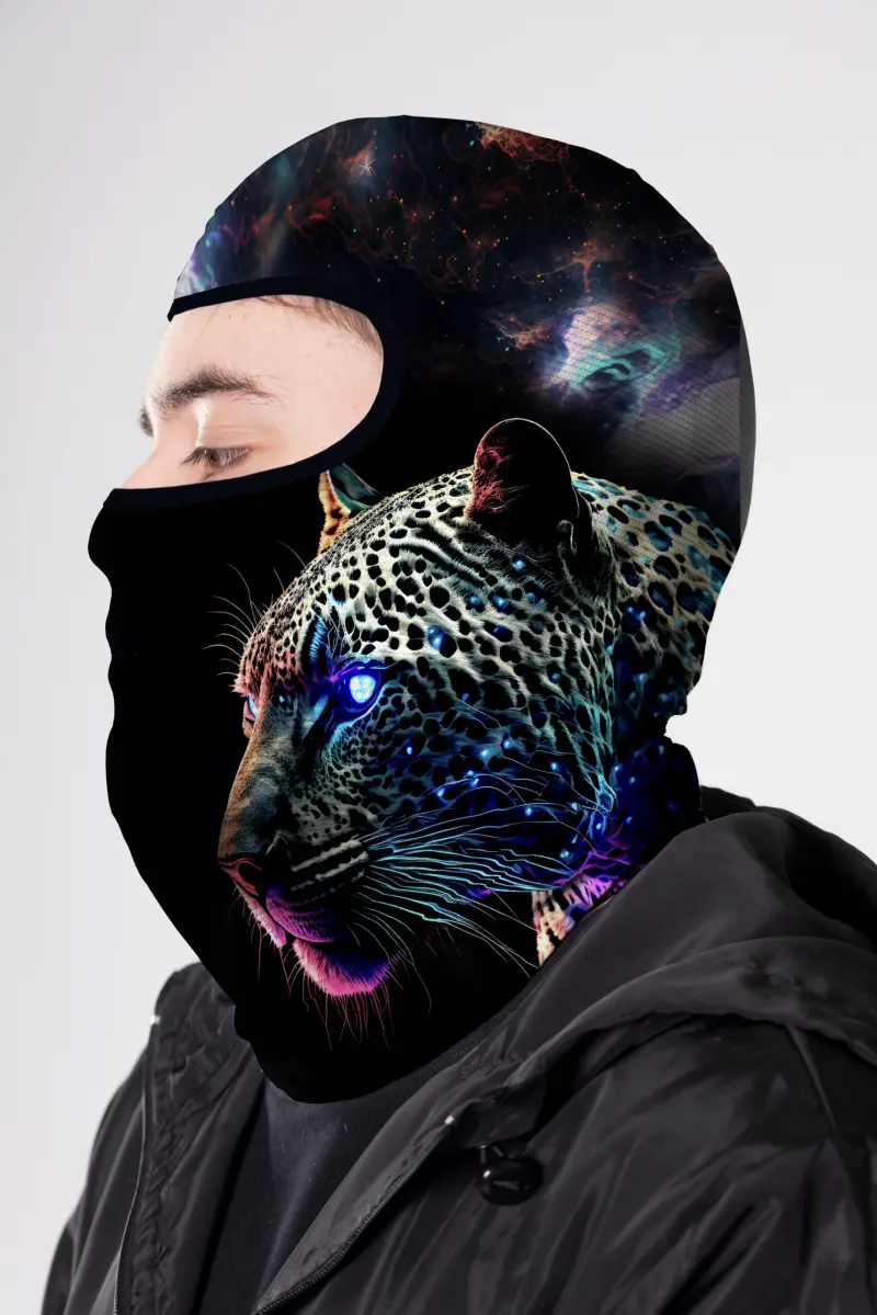 BALACLAVA MICROPERFORADA GRAFICA FELINO NEON